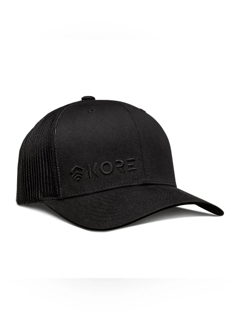 KORE Trucker Hat Black on Black.